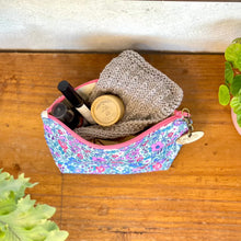 Load image into Gallery viewer, Handmademinicosmeticzipbaghandmadebyberealco.