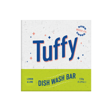 Load image into Gallery viewer, Tuffy dish wash bar packaging with lemon and lime flavor on a white background