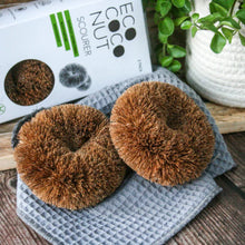 Load image into Gallery viewer, ecococonut scourer set of 2