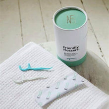 Load image into Gallery viewer, The Natural Family Co Friendly Flossers natural and recycled