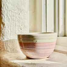 Load image into Gallery viewer, Ceramic bowl with a subtle design on a white stone surface