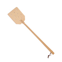 Load image into Gallery viewer, Wooden fly swatter on a white background