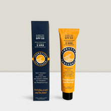 Load image into Gallery viewer, Sunbutter Sunscreen SPF 50 tube and packaging on a white background