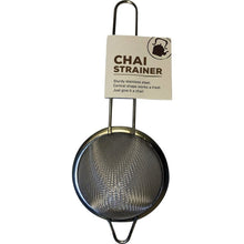 Load image into Gallery viewer, chai tea strainer stainless steel by the fresh chai co