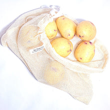 Load image into Gallery viewer, Hemp / Cotton Mesh Reusable Produce Bags: Set of 4 - Be Real Co. for mother earth