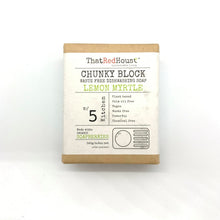 Load image into Gallery viewer, That Red House Lemon Myrtle Chunky Soap block