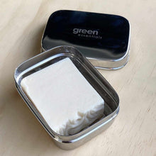 Load image into Gallery viewer, greenessentialsstianlesssteelsoapdishlargetraveldish