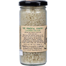 Load image into Gallery viewer, Jar of sea salt with a label from The Mindful Pantry on a white background

