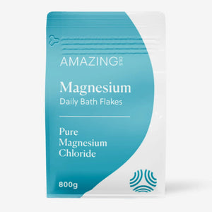Package of Amazing Magnesium Daily Bath Flakes on a white background