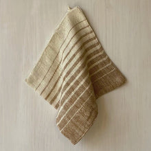 Load image into Gallery viewer, Textured towel with horizontal stripes on a wooden surface
