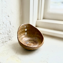 Load image into Gallery viewer, Brown ceramic bowl on a light surface with a window in the background
