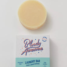 Load image into Gallery viewer, bloody awesome laundry bar on white background for laundry stain removal
