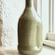 Load image into Gallery viewer, green oil bottle handmade in taradale

