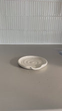 Load and play video in Gallery viewer, Ox_Art_Pottery_Spoon_Rest_for_your_kitchen white 

