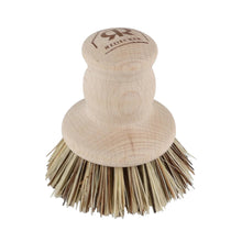 Load image into Gallery viewer, Wooden dish brush with bristle head on a white background
