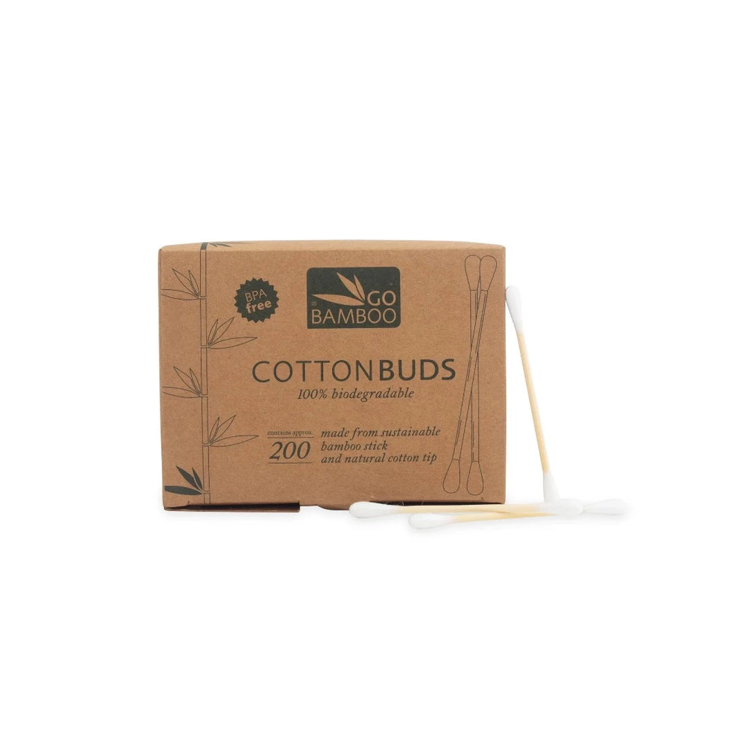 GoBambooCottonBuds100%biodegradable200pk