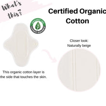 Load image into Gallery viewer, hannahpad Certified Organic Large Pad (1 pad) - Be Real Co. for mother earth 
