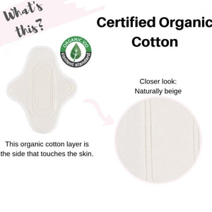 hannahpad Certified Organic Large Pad (1 pad) - Be Real Co. for mother earth 