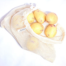 Load image into Gallery viewer, Hemp / Cotton Mesh Reusable Produce Bags: Set of 4 - Be Real Co. for mother earth 
