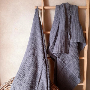 Linen Bath Towel Washed Waffle - Various Colours - Be Real Co. for mother earth 