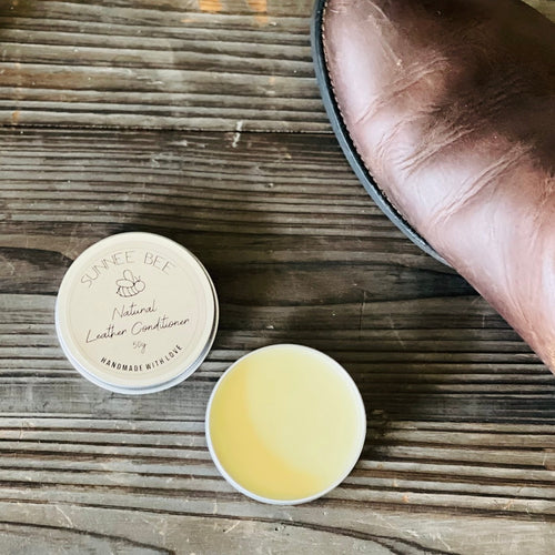 Natural Leather and Shoe Conditioner  - handmade by Sunnee Bee - Be Real Co. for mother earth 