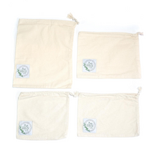 Load image into Gallery viewer, Be Real Co. Bulk Food Bags: Set of 4 - Be Real Co. for mother earth 

