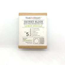 Load image into Gallery viewer, That Red House Lemon Myrtle Chunky Soap block
